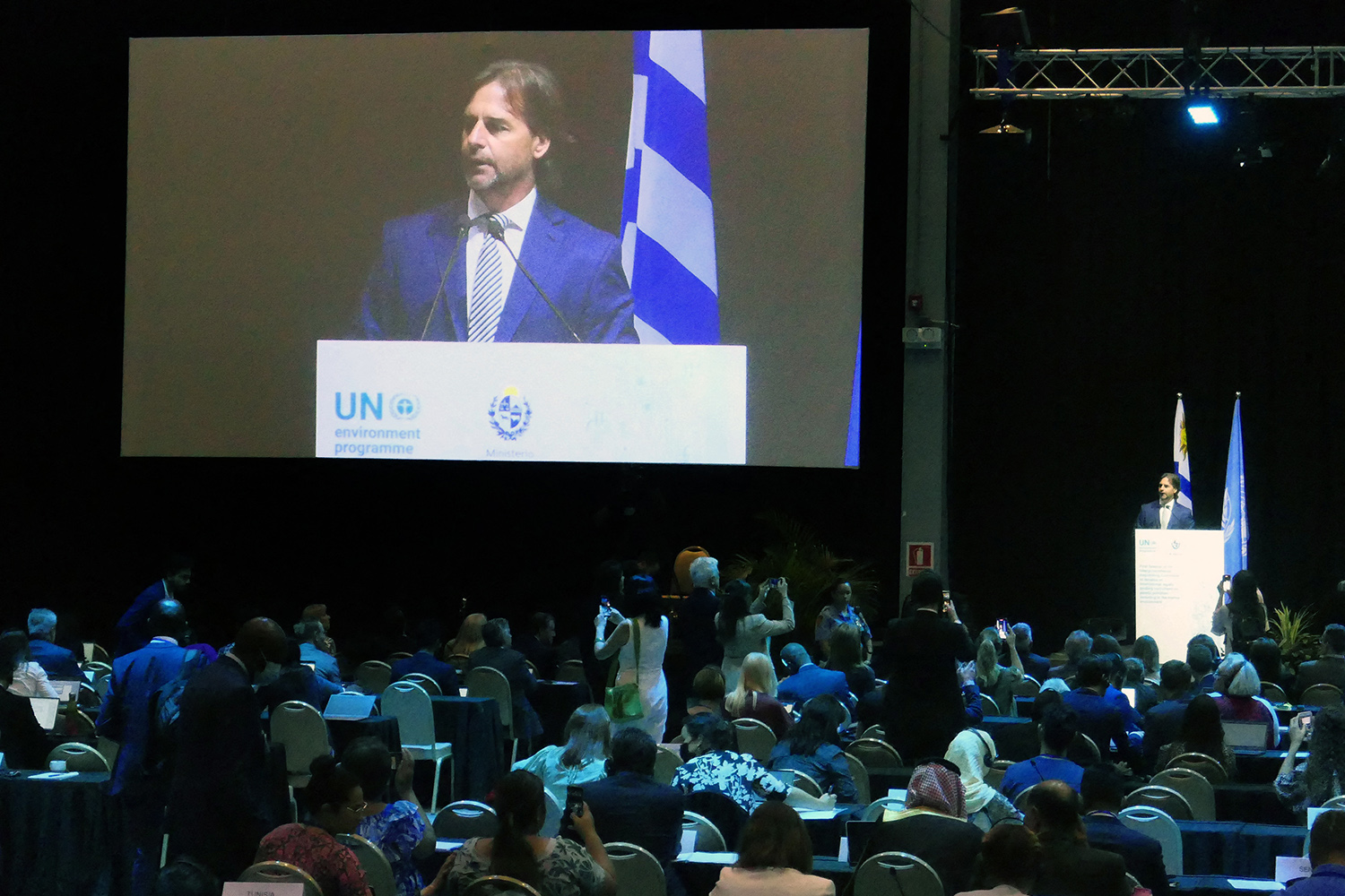 A man standing at a podium 