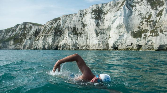 Lewis Pugh reaches the White Cliffs of Dover